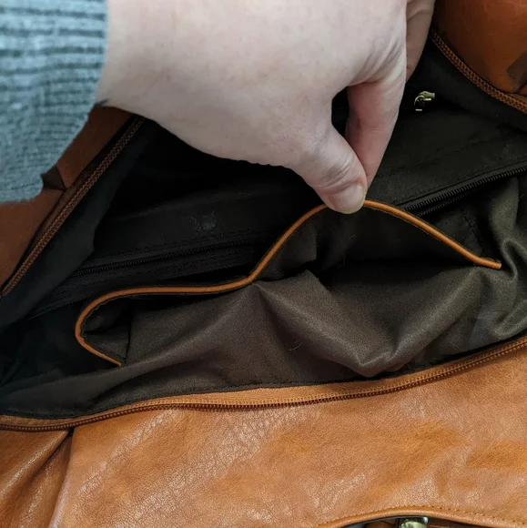 Brown Faux Leather Purse - Picture 13 of 16